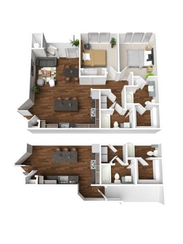 B2B Floorplan w/ Garage